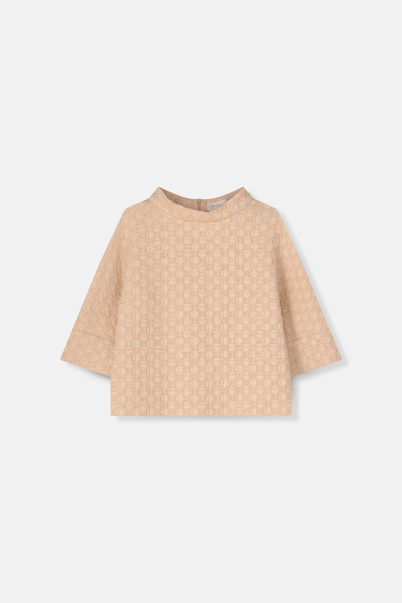 Happy beige-roze top