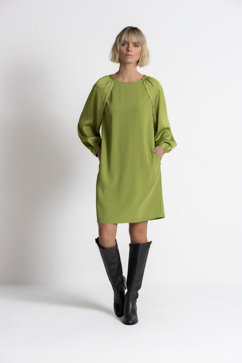 KADIKA Moss green dress