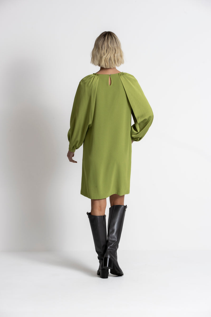 KADIKA Moss green dress