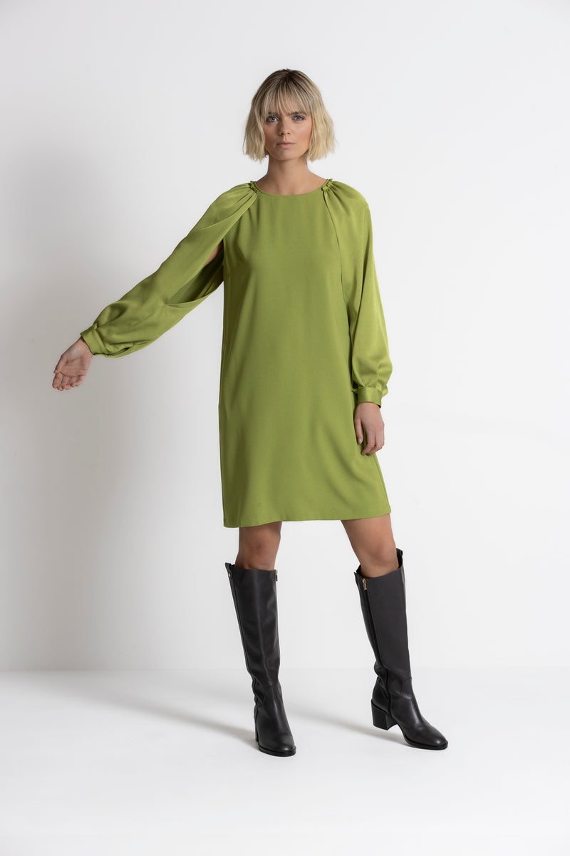 KADIKA Moss green dress