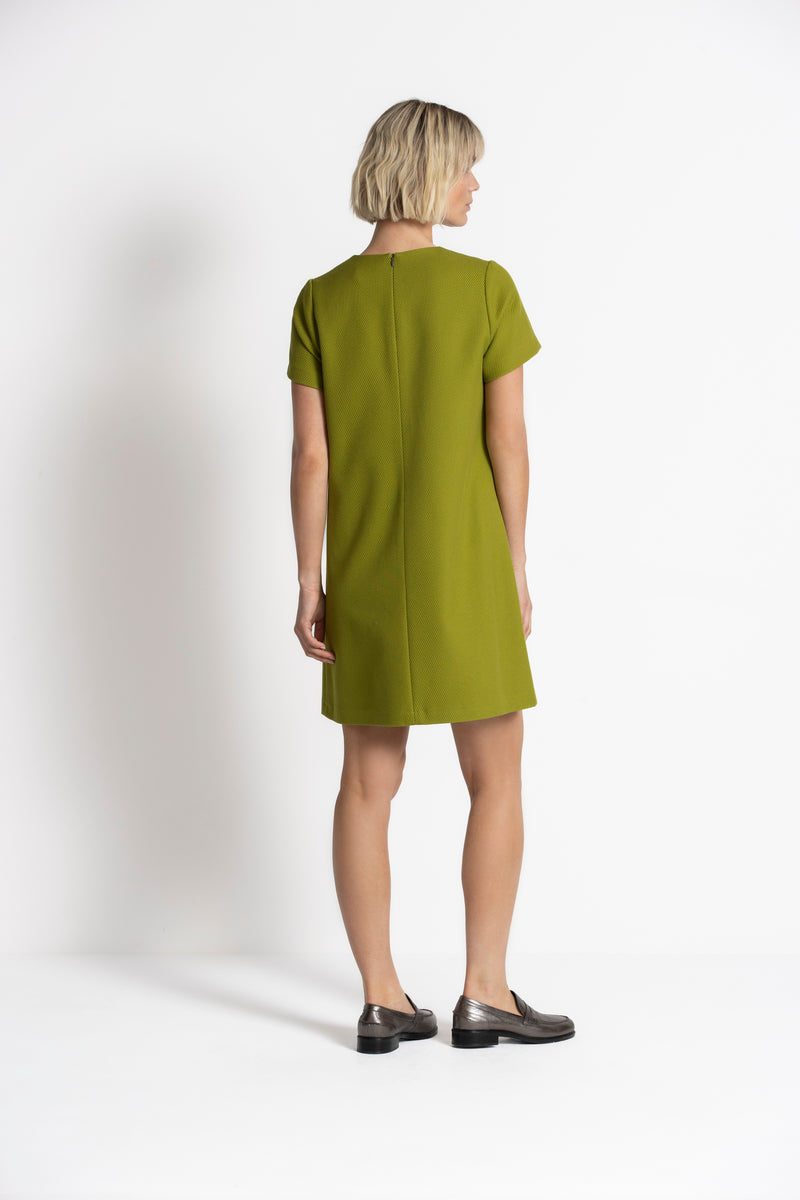 KAMARO Green short A-line dress