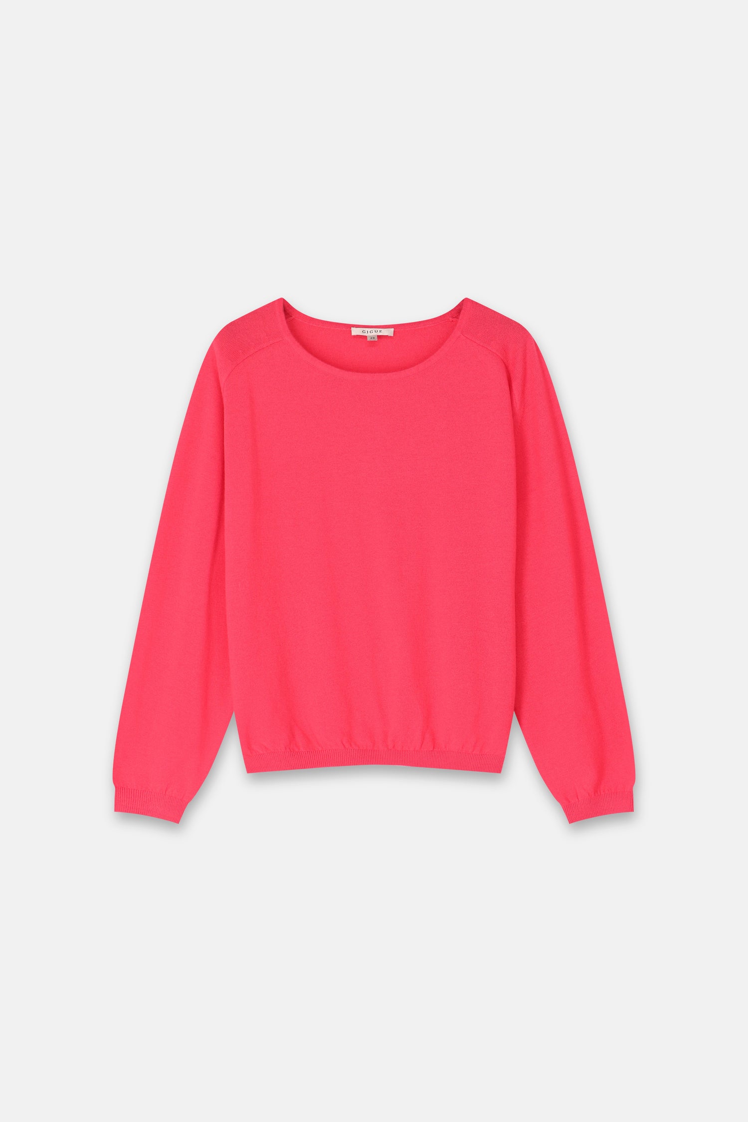 Lekami donkerroze sweater