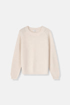 Leli ecru-beige gebreide pull