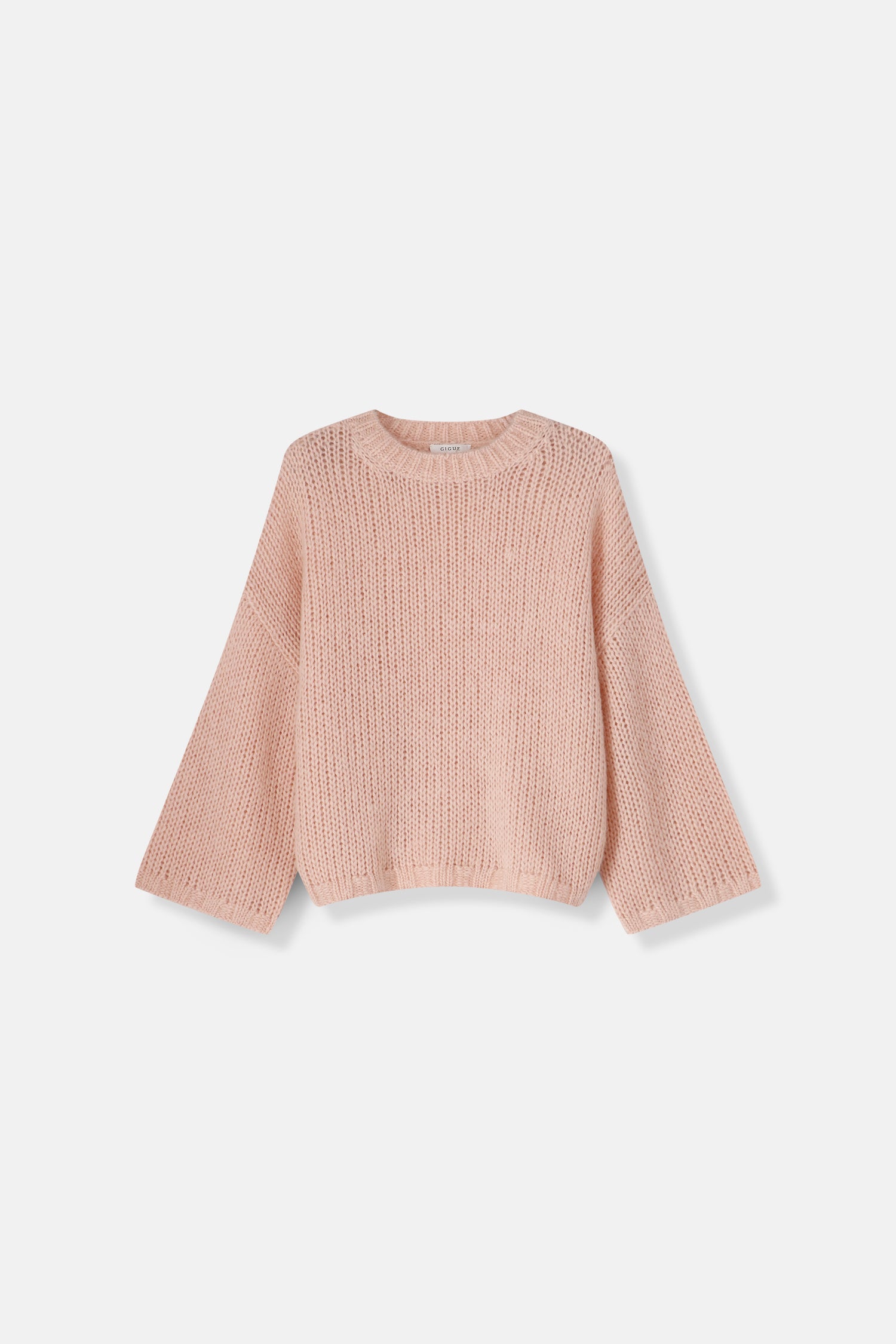 LEU Pink oversized knitted pullover 