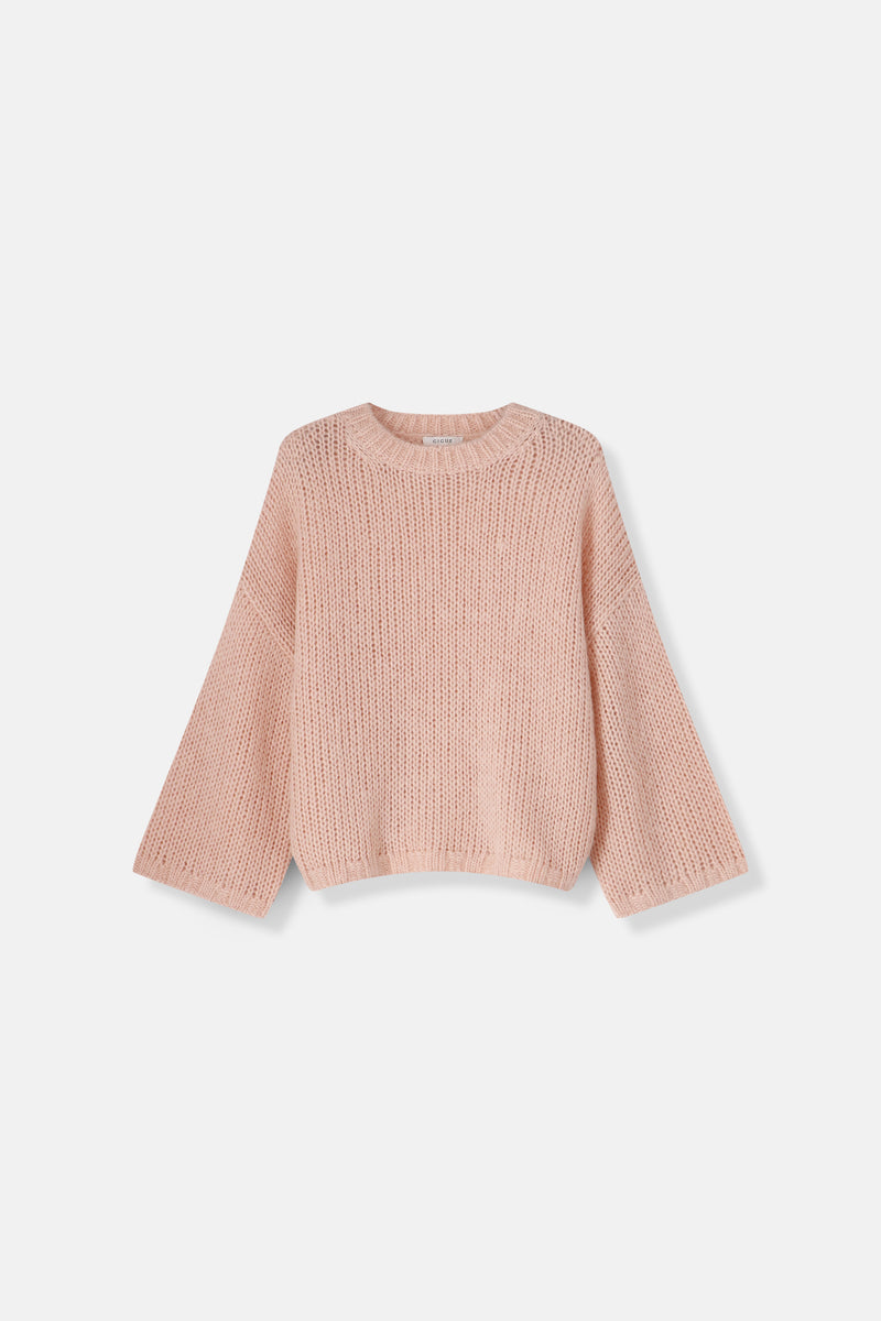 Leu gebreide roze pull