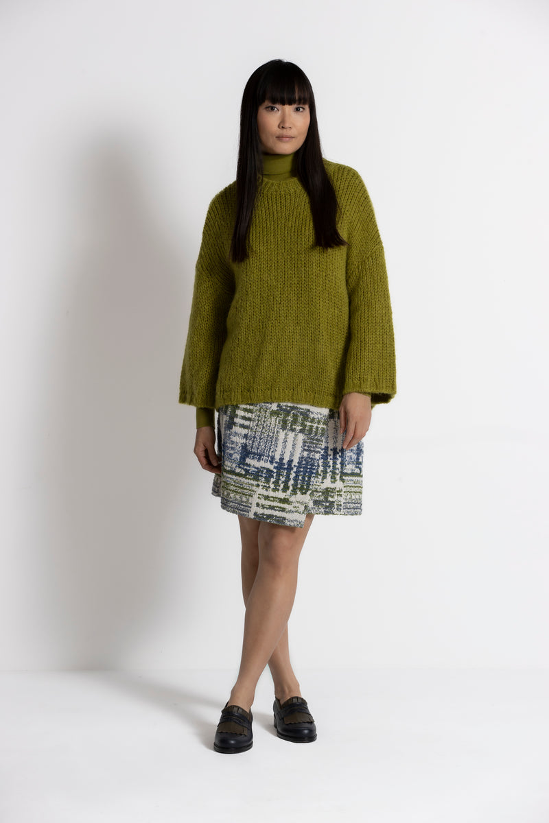 Leu groene oversized pull