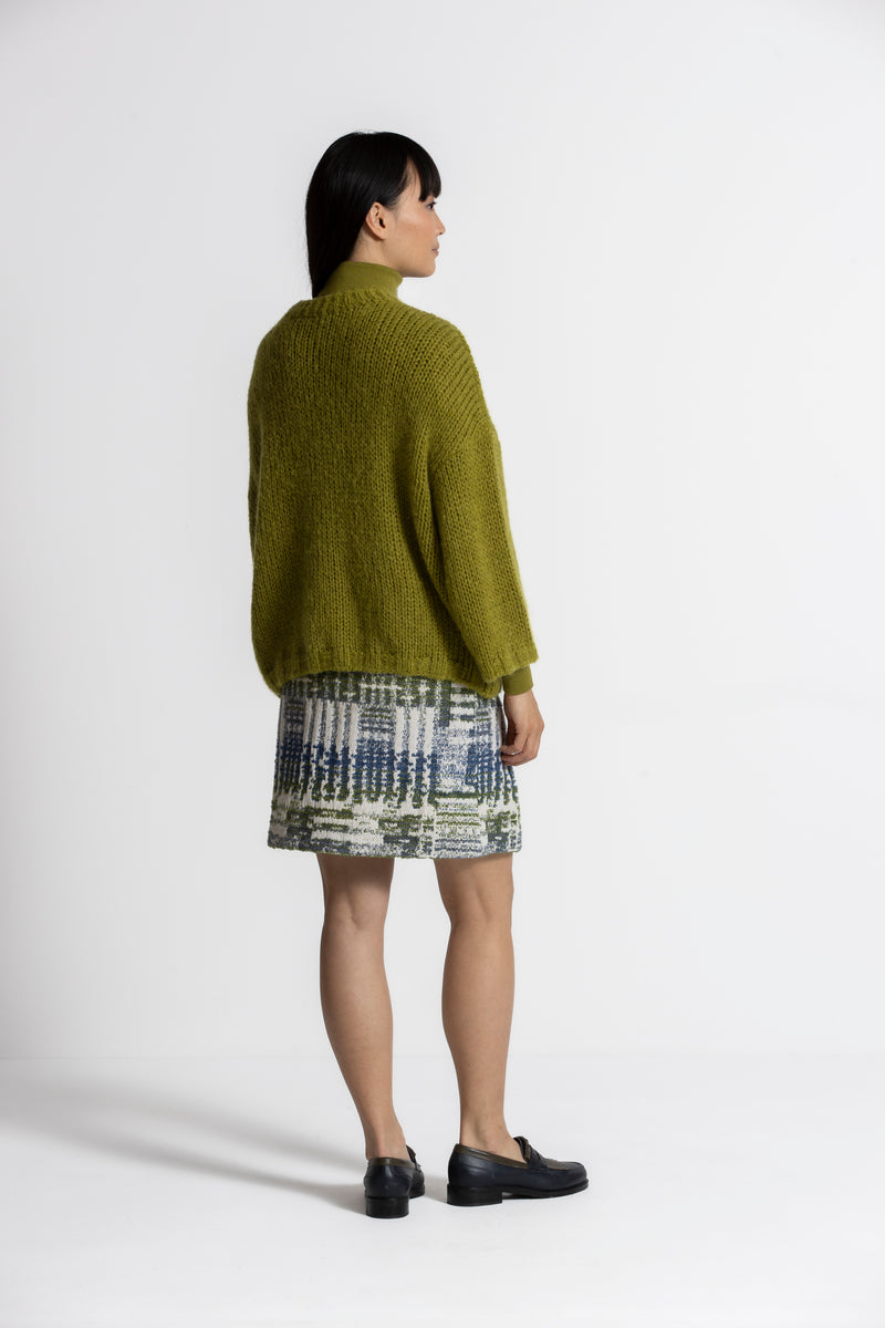 Leu groene oversized pull