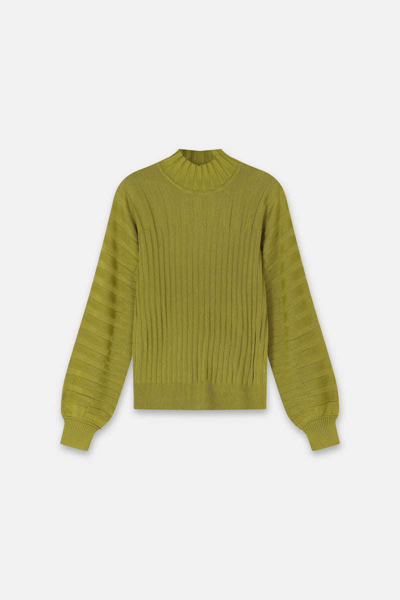 LOCAS Green striped pullover