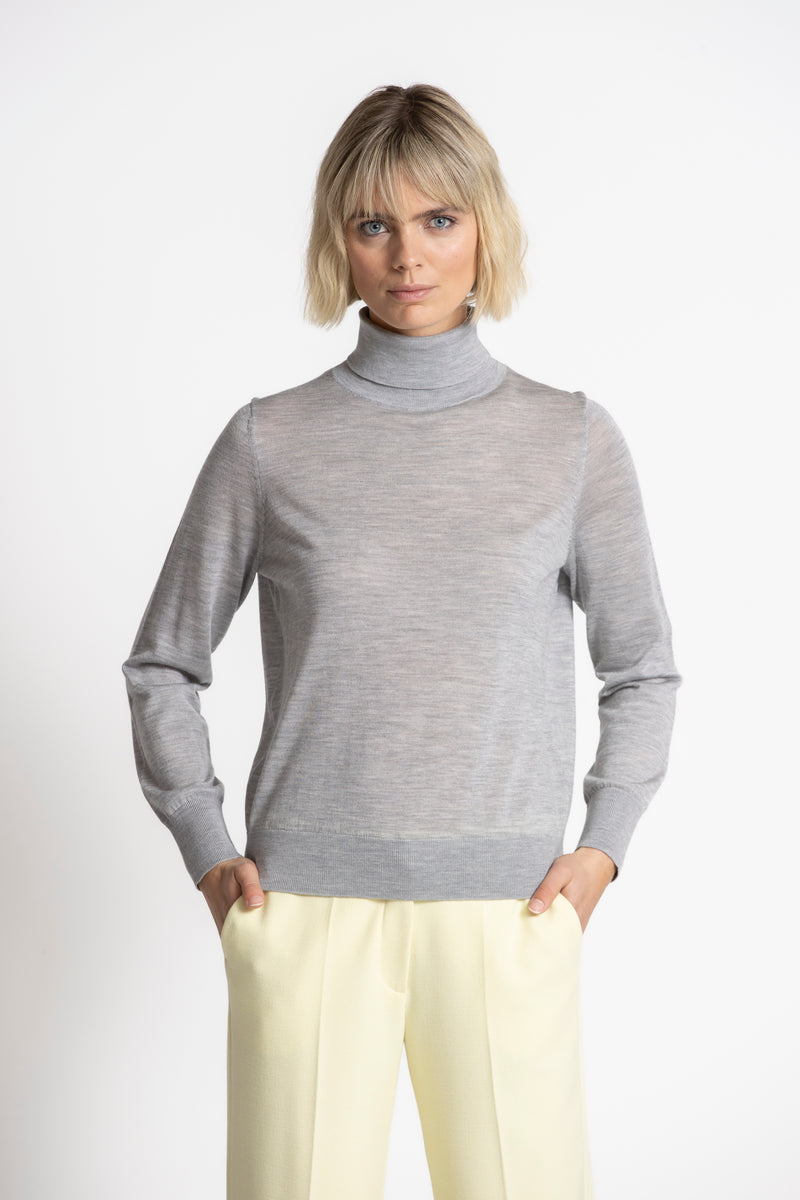 LODI Light grey polo neck