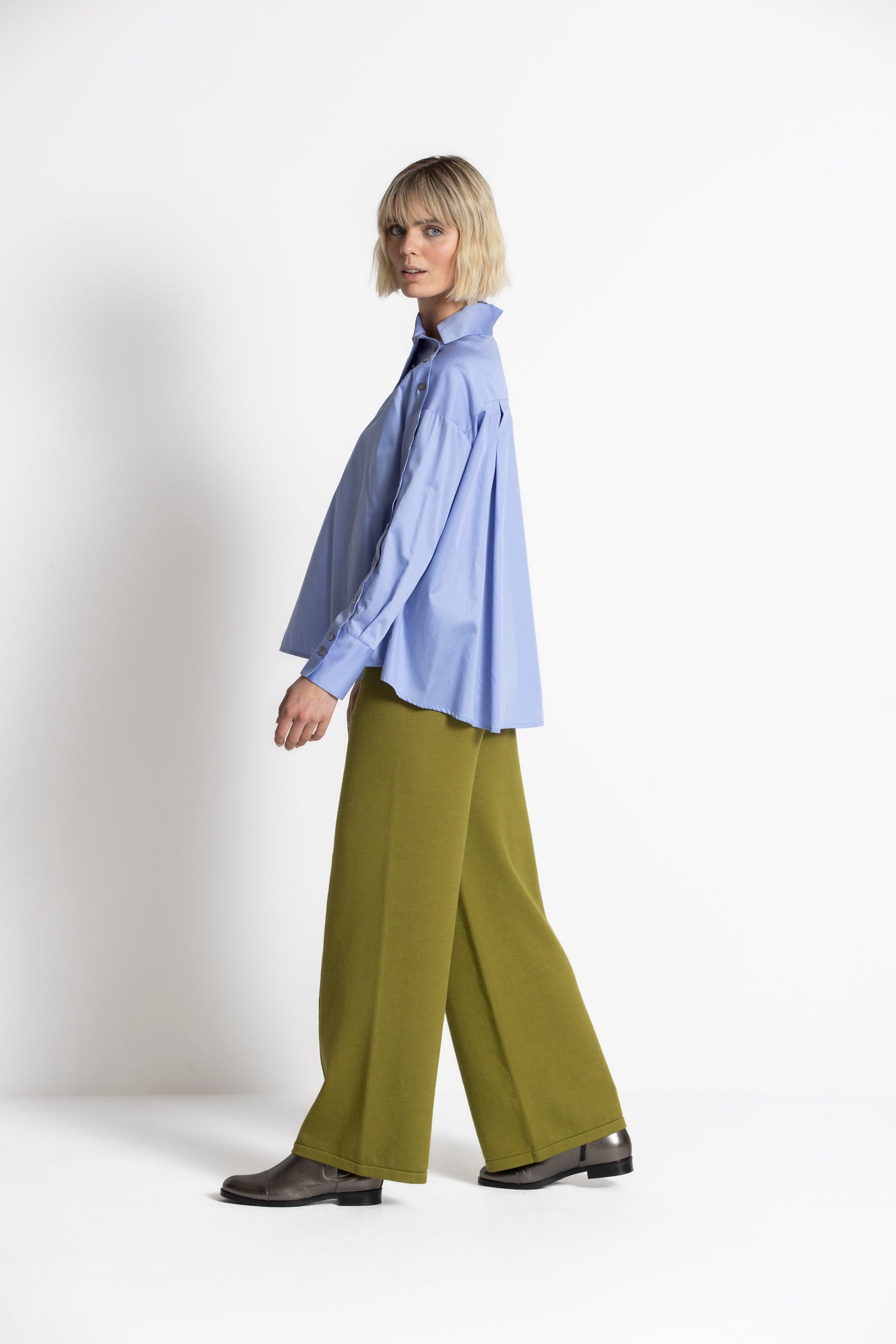 Raco groene loose fit broek