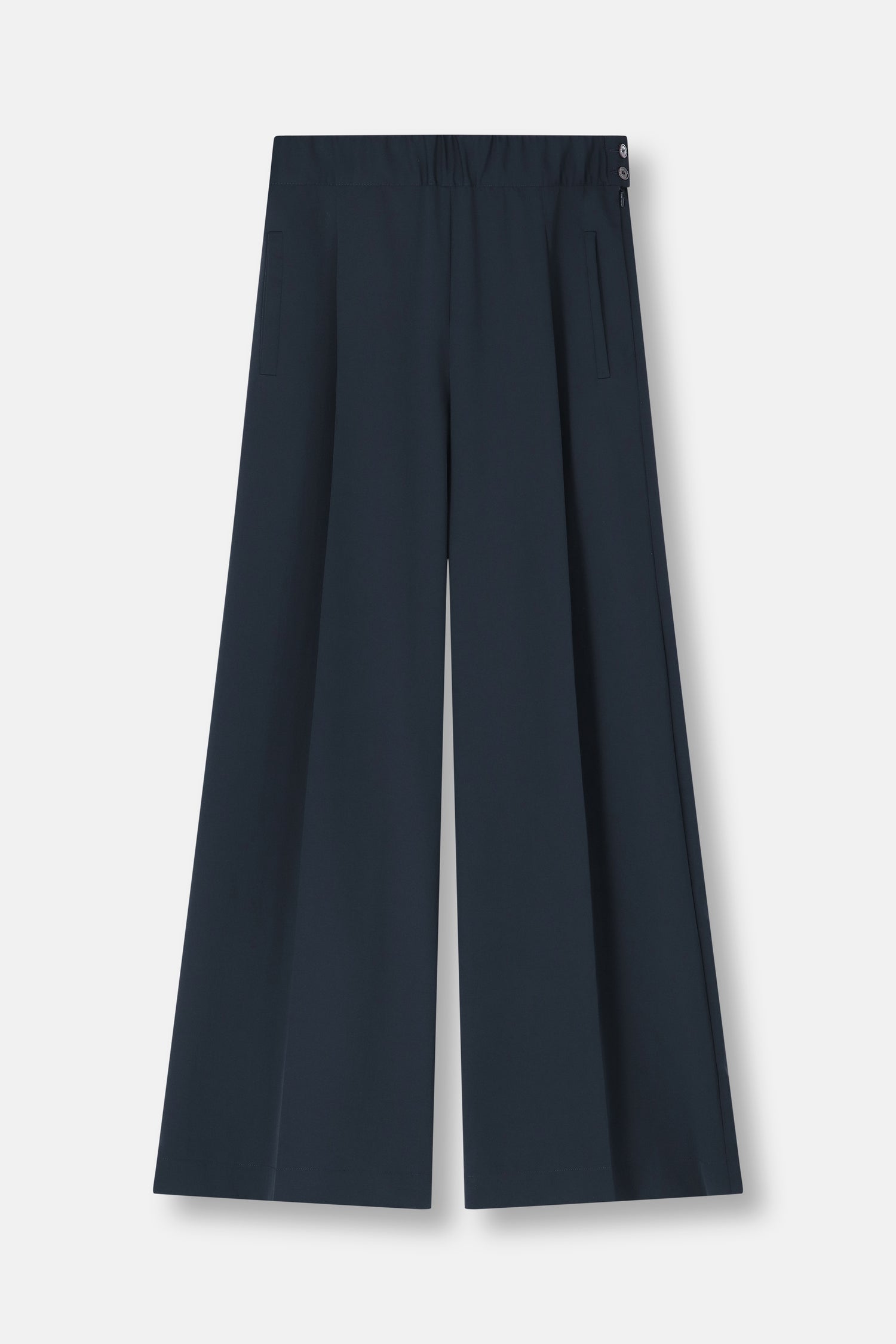 ROCHE Dark blue wide leg trousers