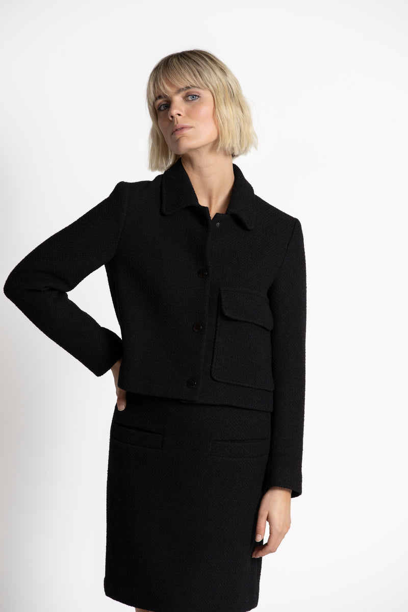 WINO Short black coat