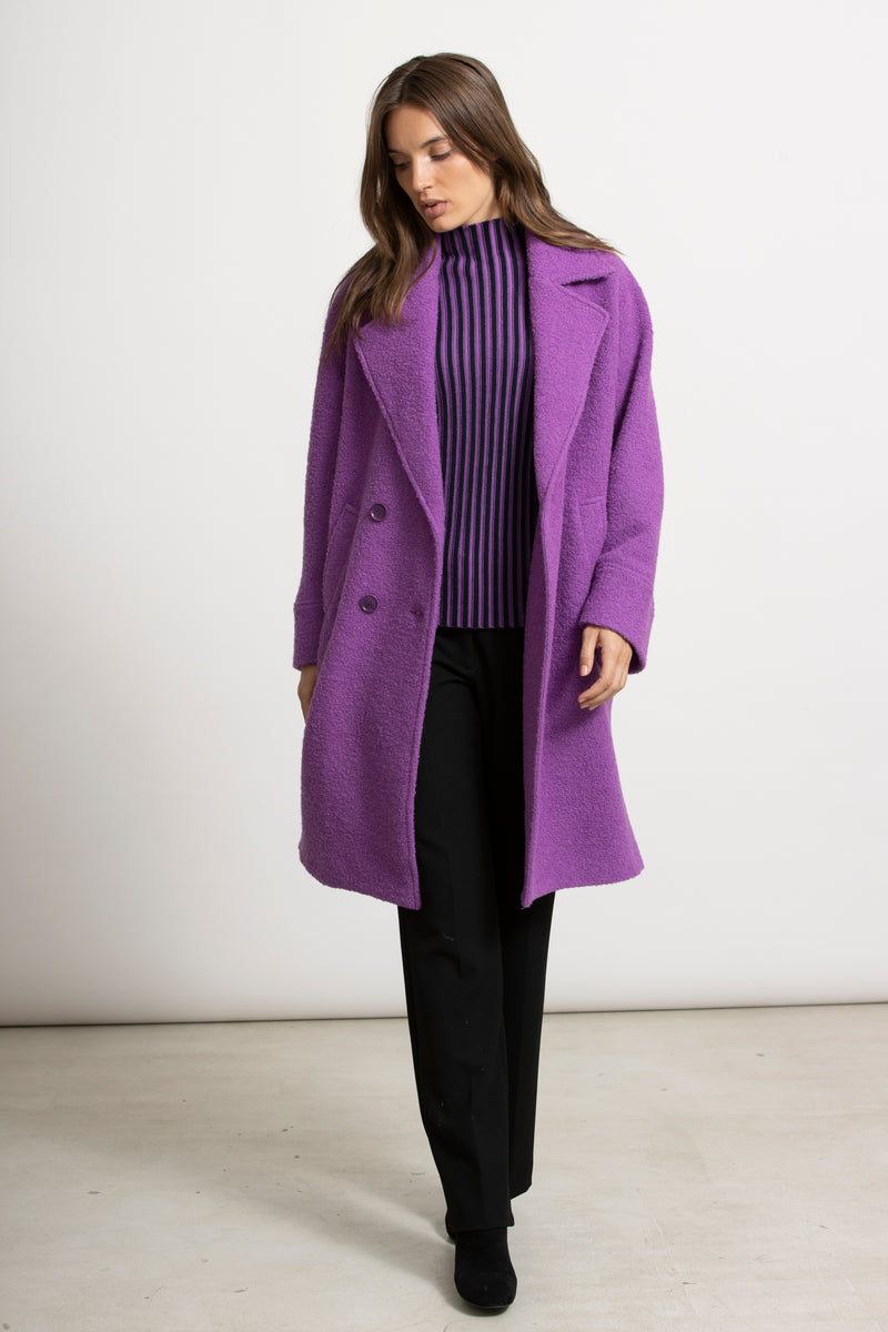 ANTON Paarse mantel