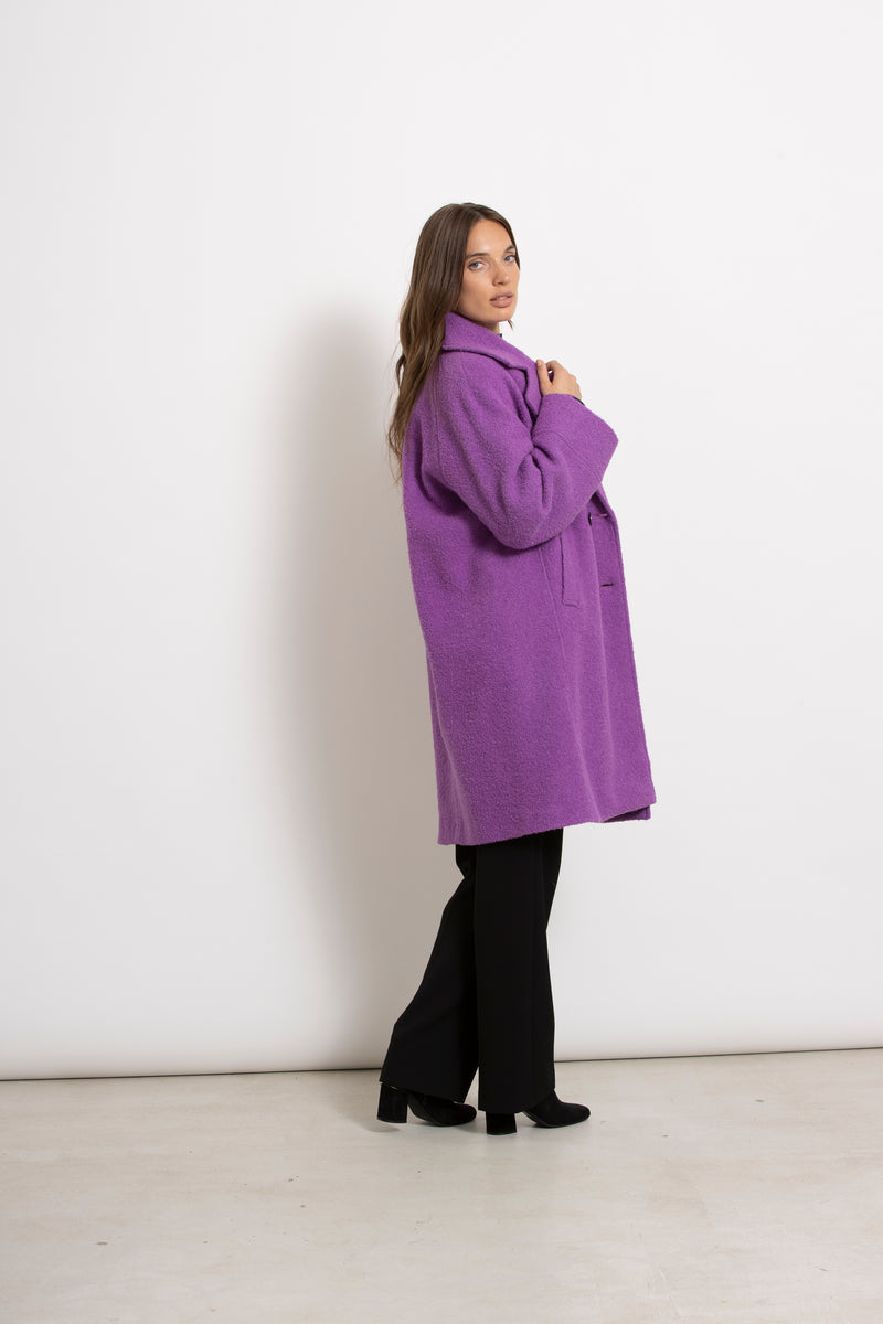ANTON Paarse mantel