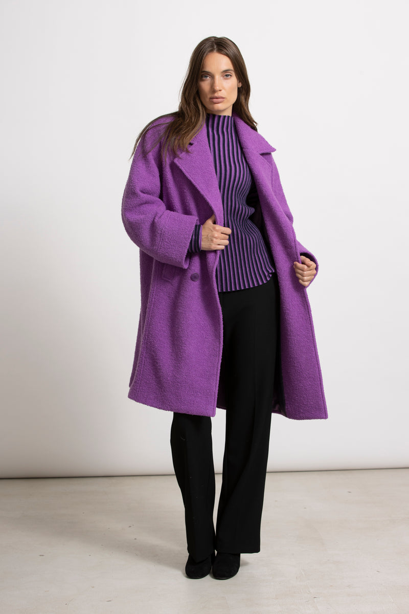 ANTON Paarse mantel