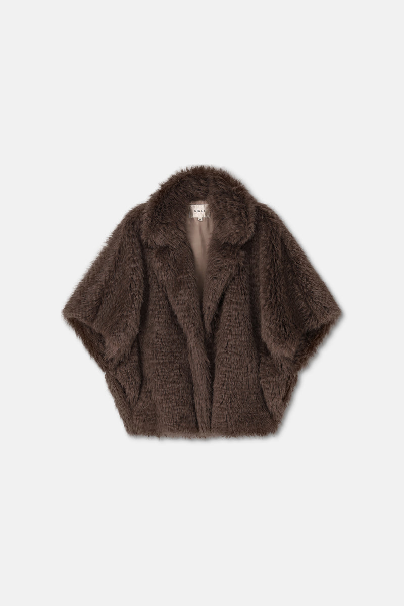 AVALON Korte fake fur jas