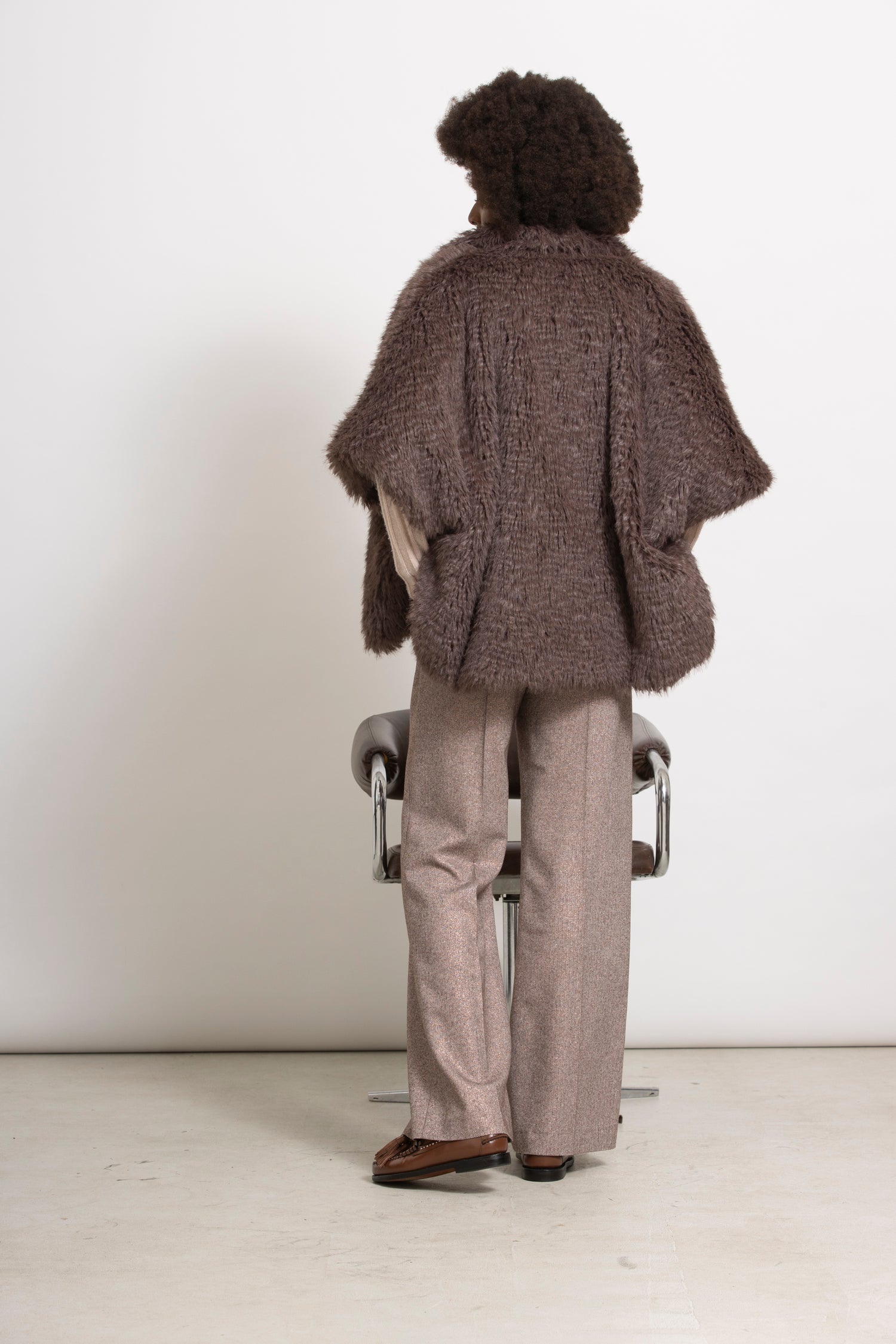 AVALON Korte fake fur jas