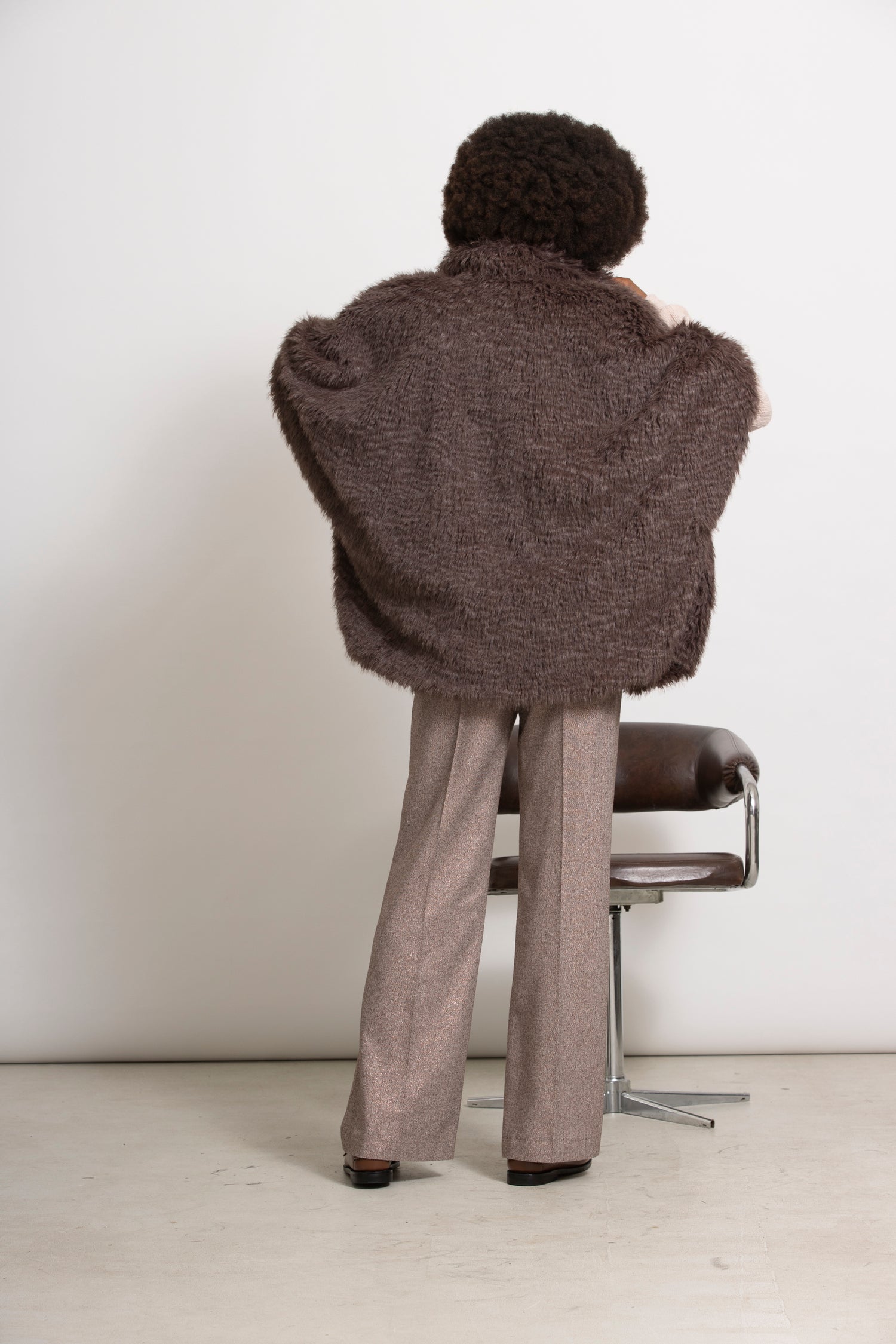 AVALON Korte fake fur jas