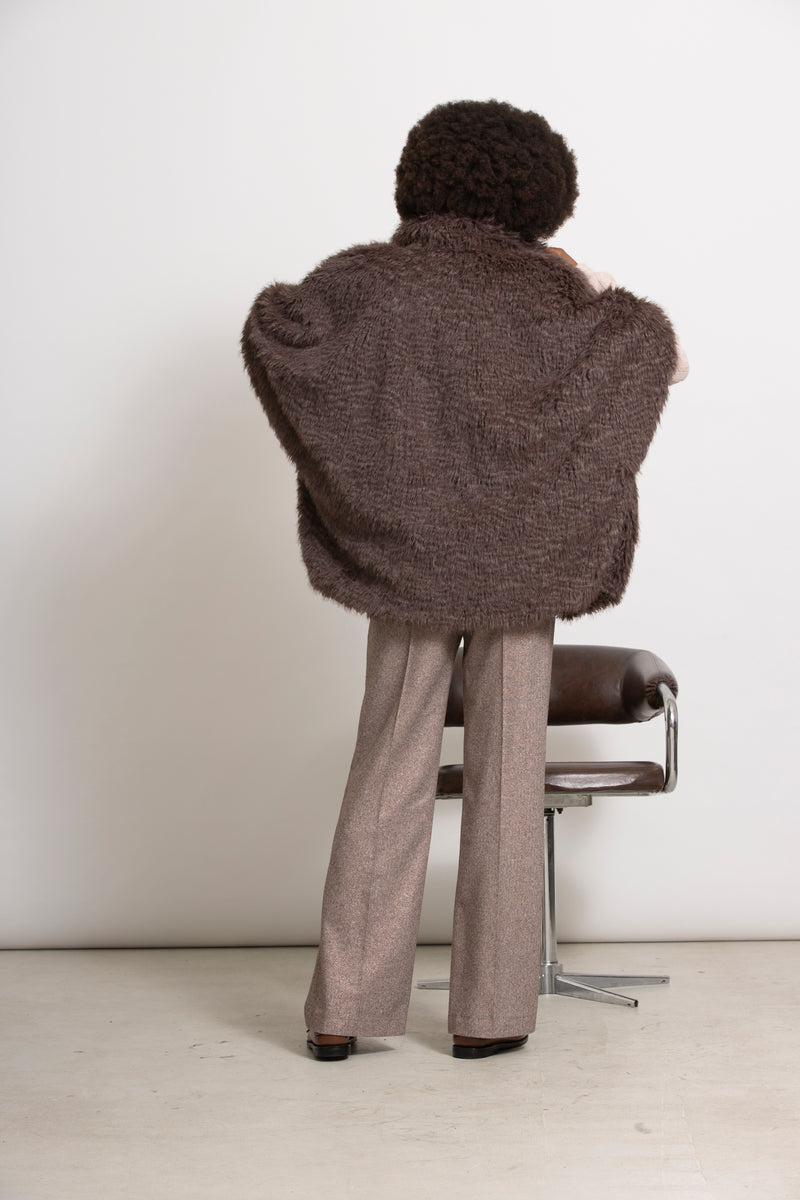 AVALON Korte fake fur jas