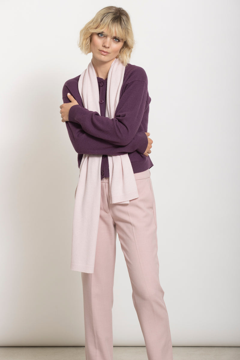 FOMA Cardigan merino bordeaux