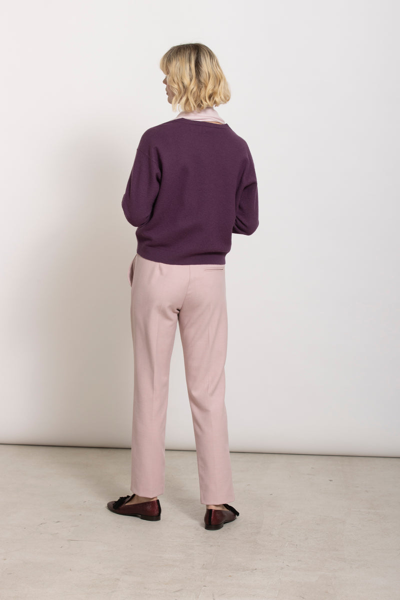 FOMA Cardigan merino bordeaux