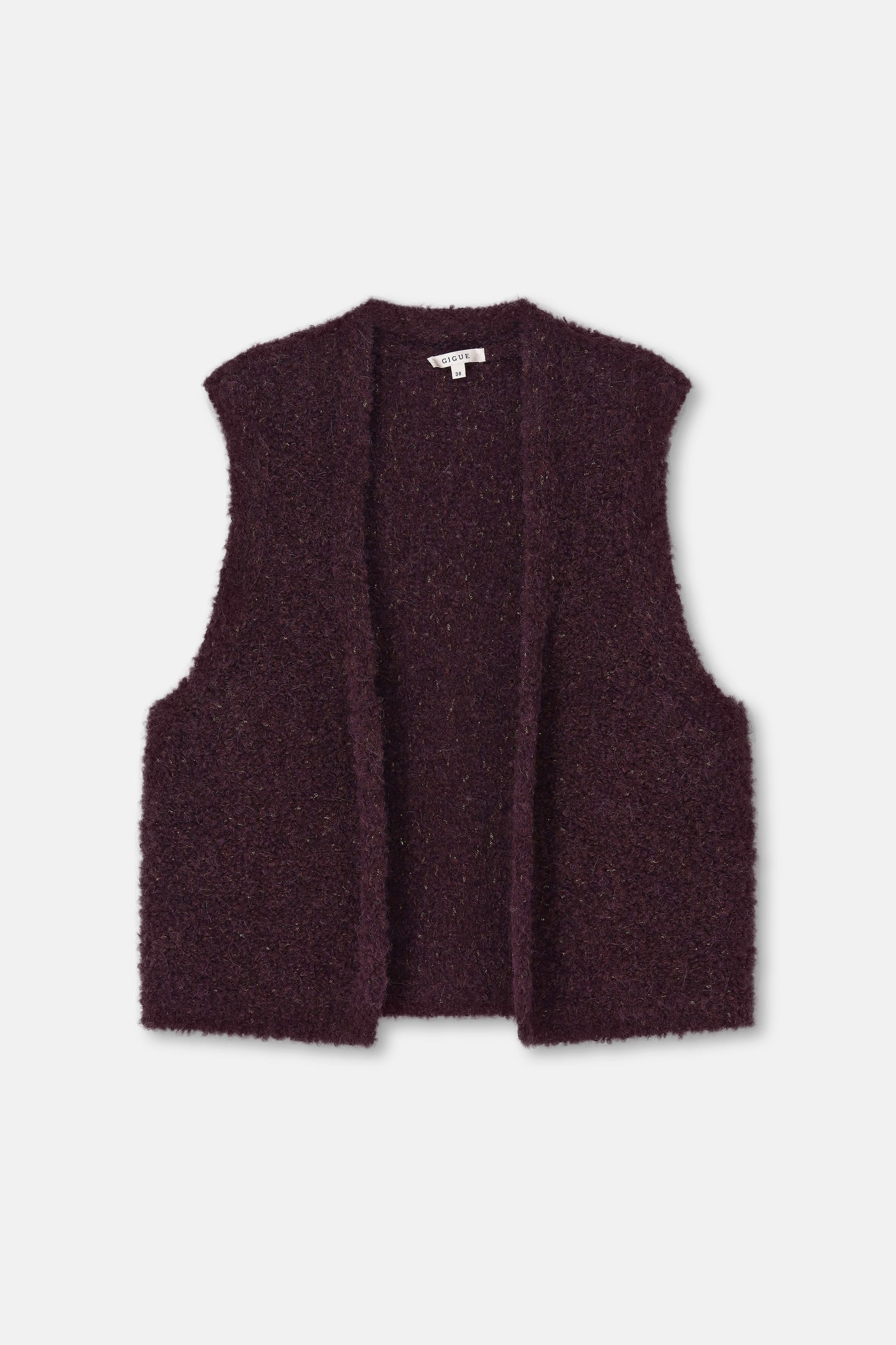 FUNDY Cardigan mouwloos bordeaux