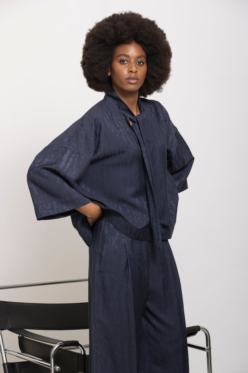 HALLIDAY donkerblauwe bloes