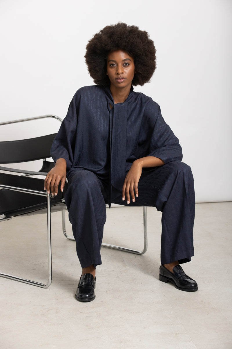 HALLIDAY donkerblauwe bloes