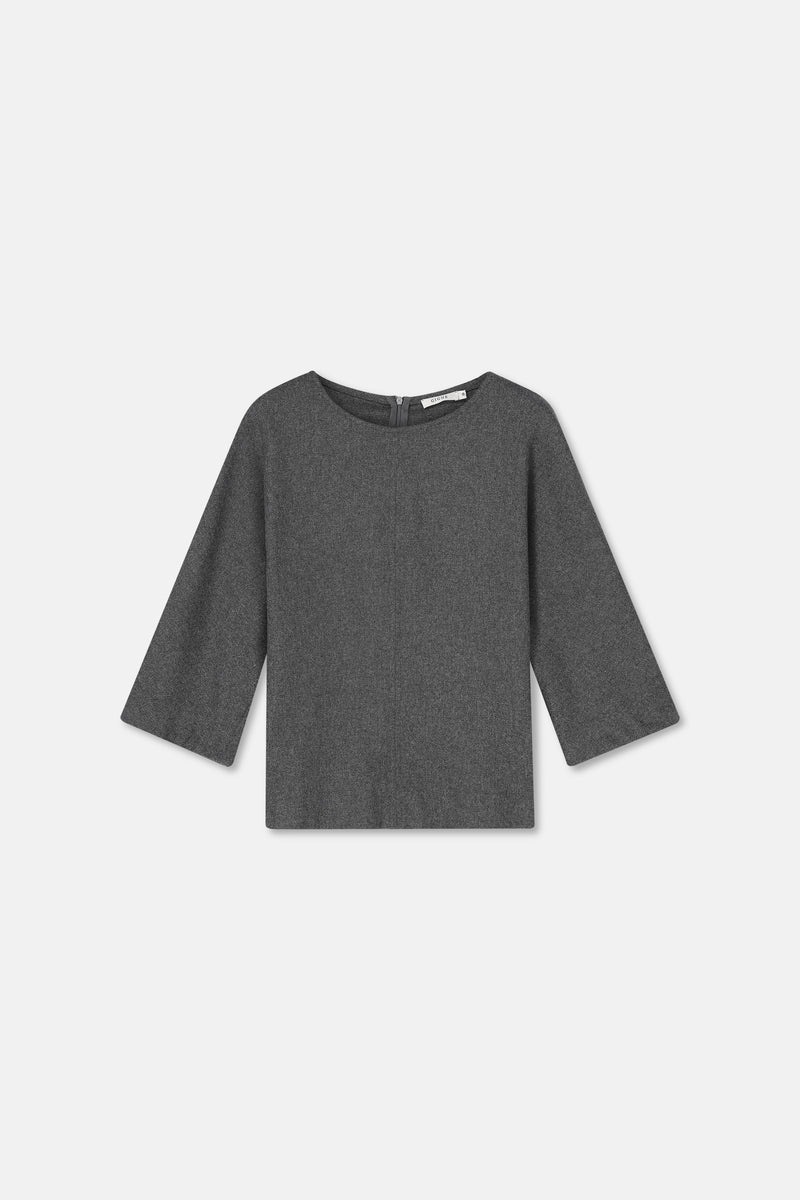 HASHY donkergrijze top