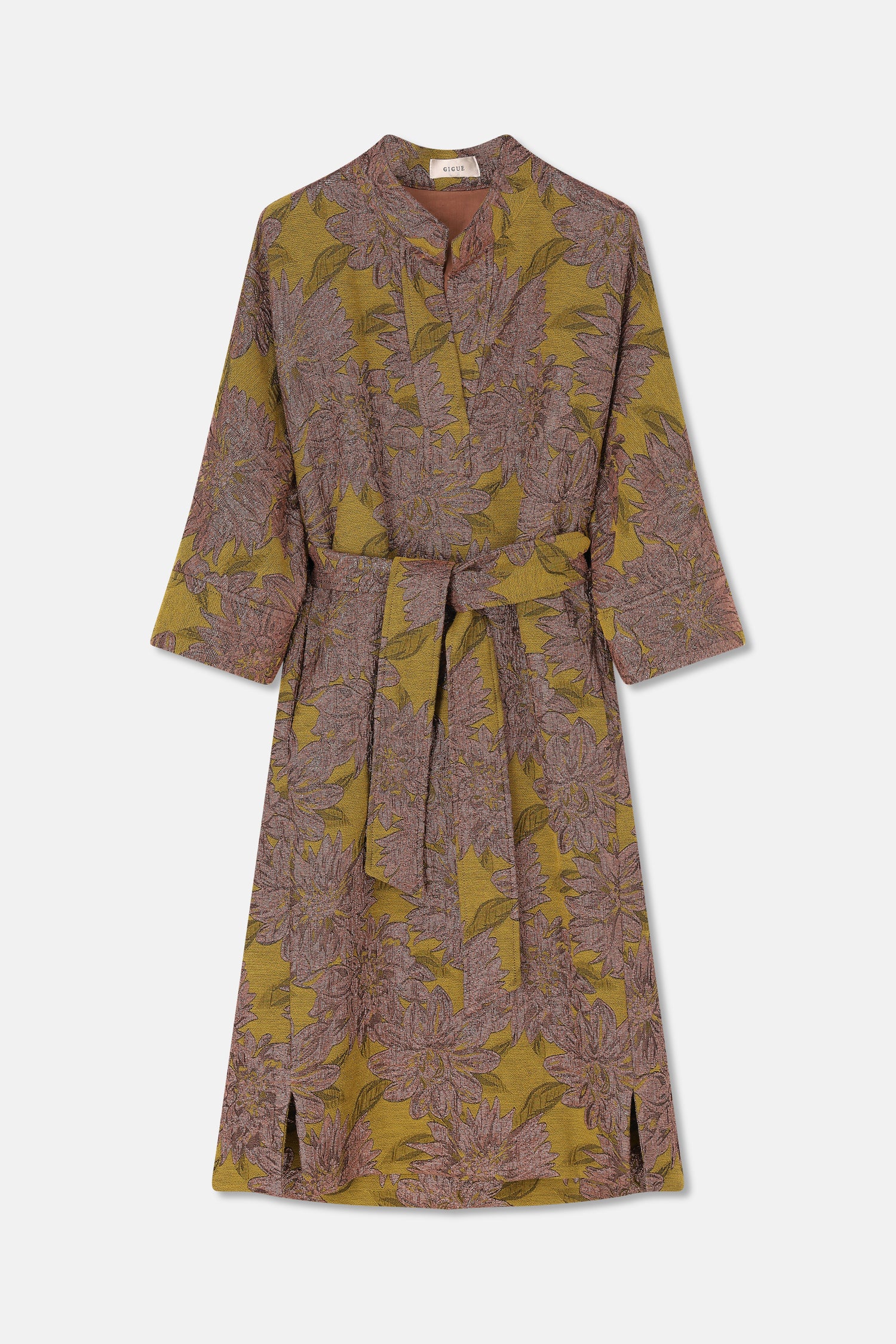 KEREN robe jaquard verte