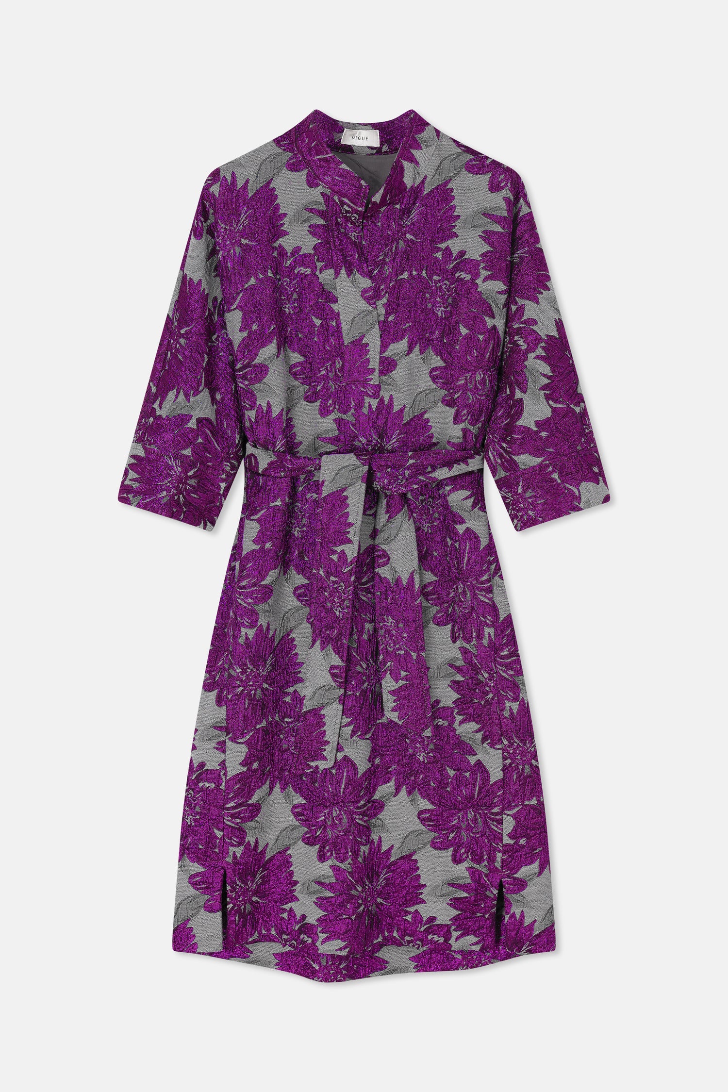 KEREN silver print jurk