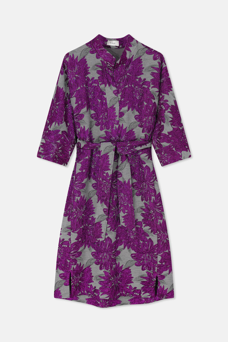 KEREN silver print jurk