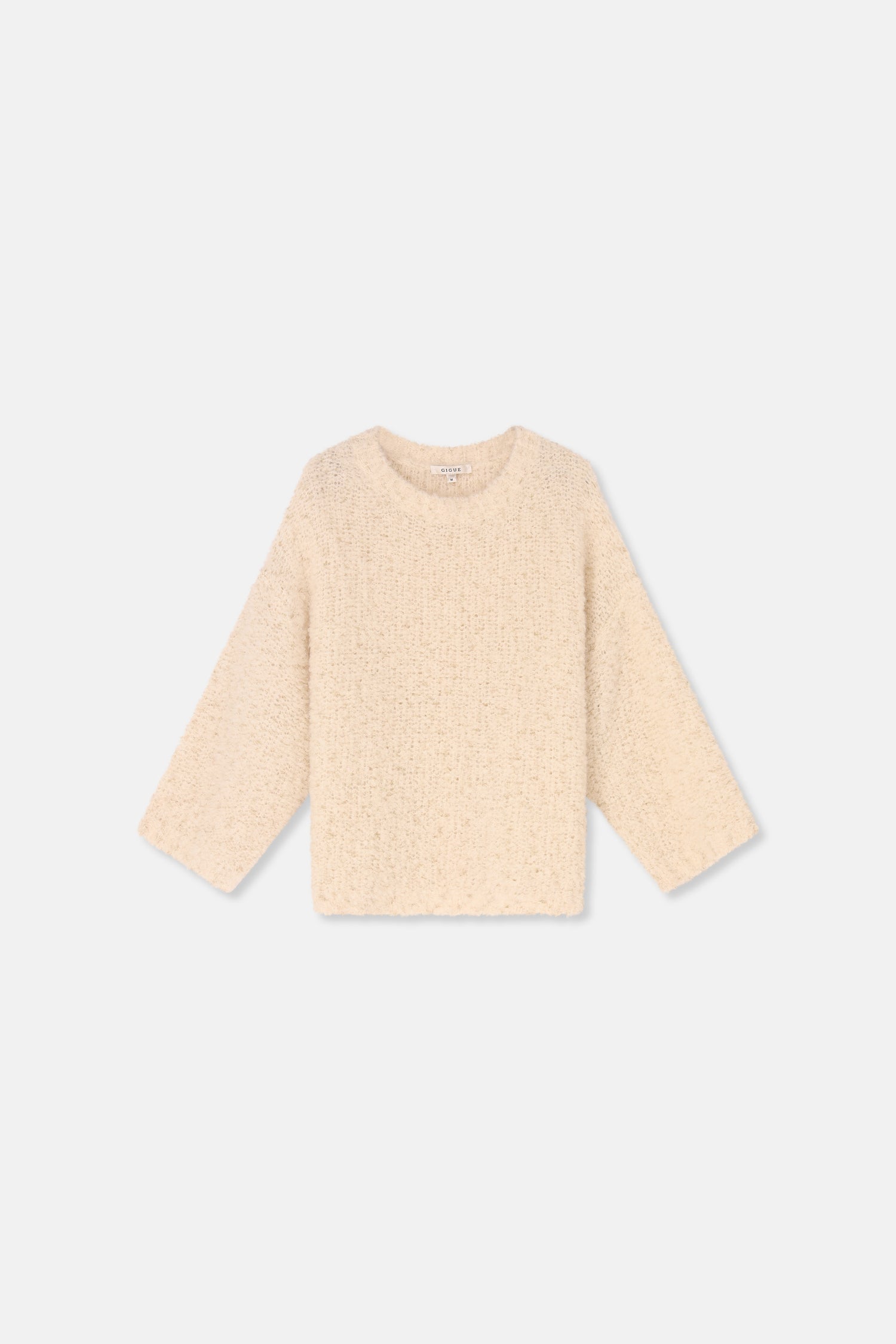 LUA pull bouclette lurex écru