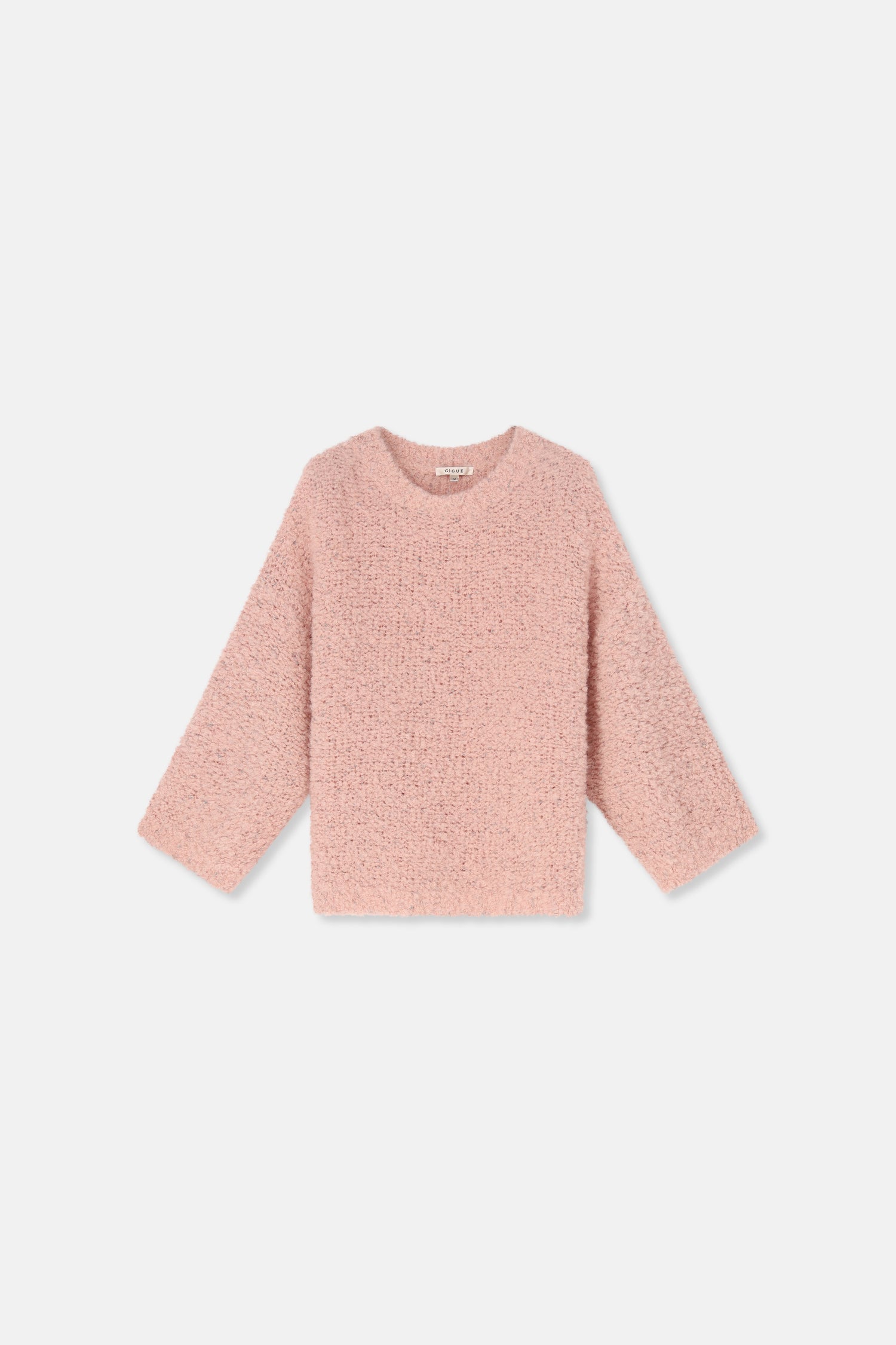 LUA bouclette trui lichtroze