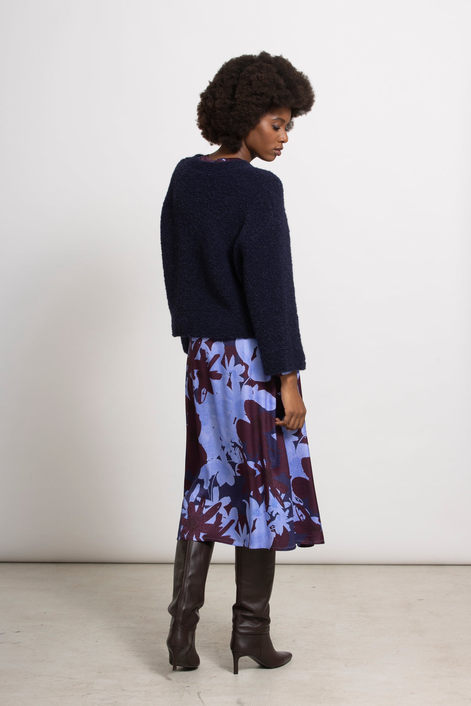 LUAN pull bouclette navy