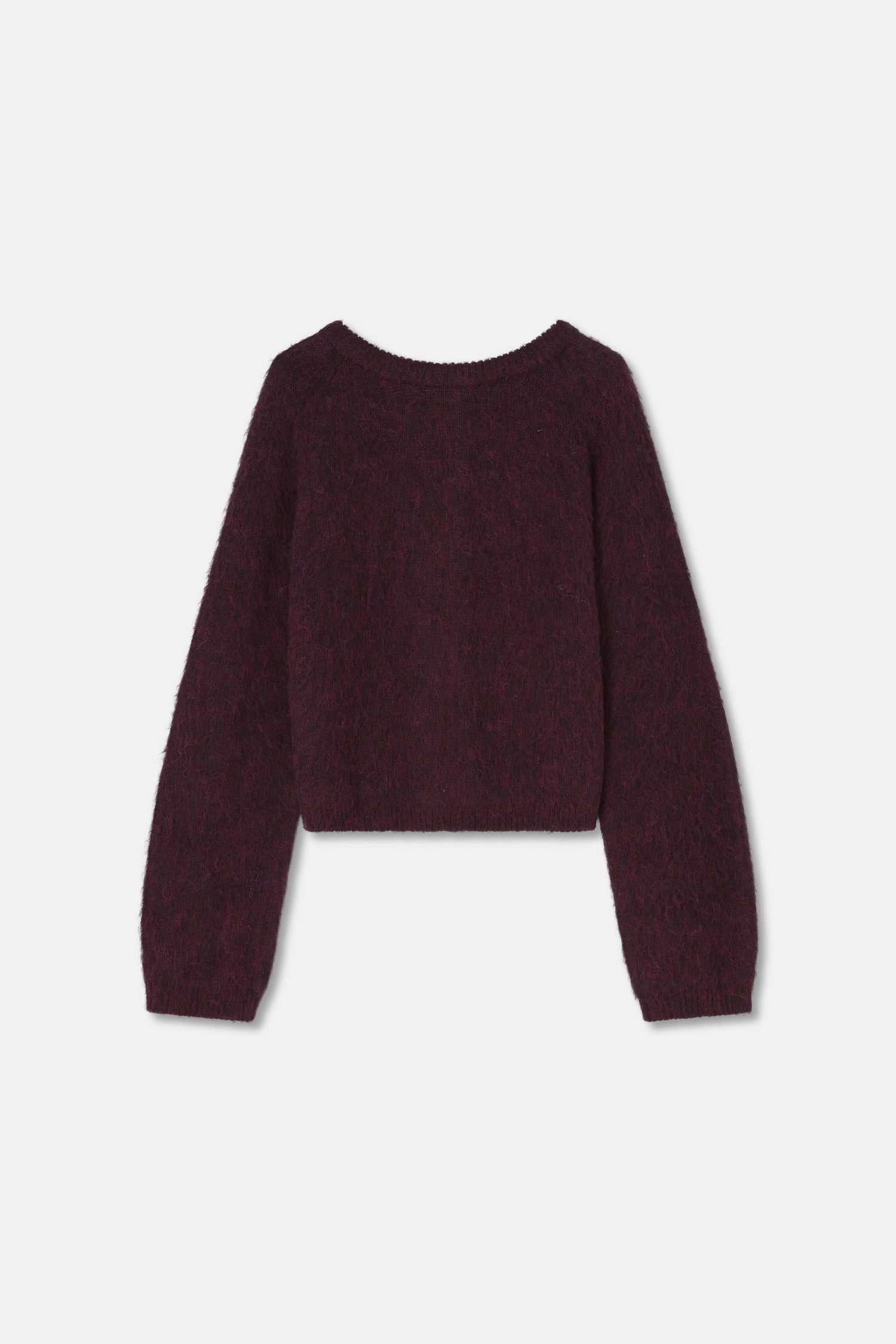 LUDO reversed cardigan bordeaux