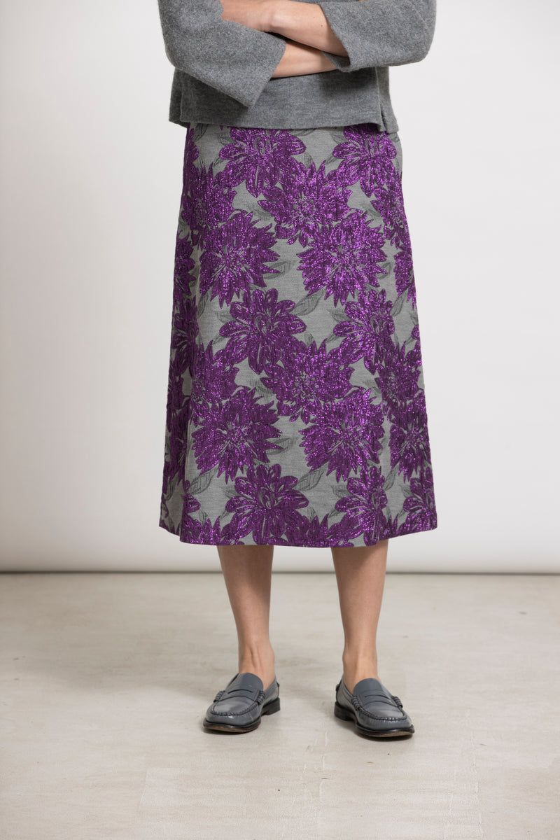 TUA grijze rok met print