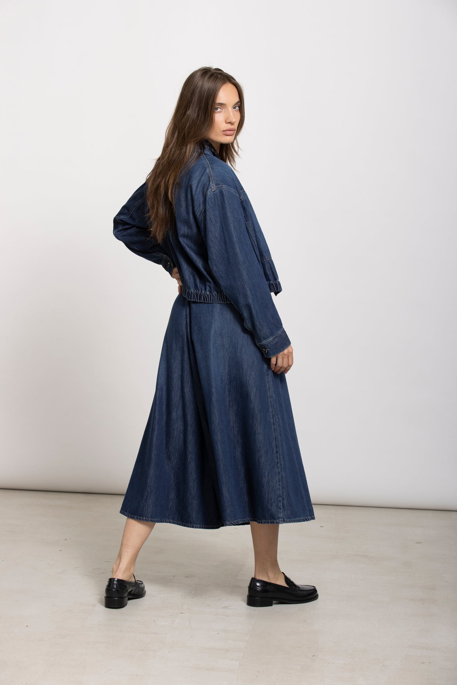 WOLSON vest donkerblauw