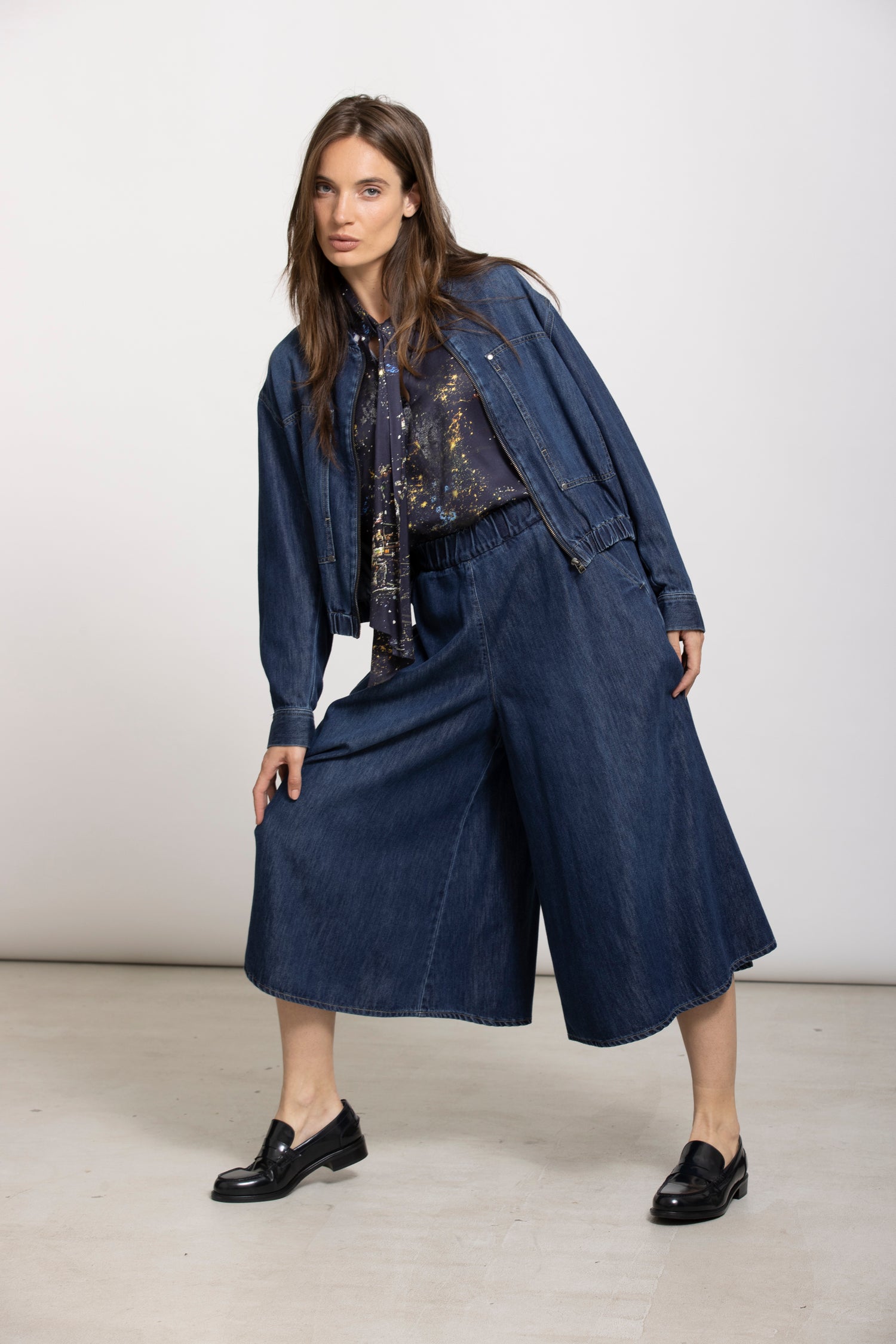 WOLSON vest donkerblauw