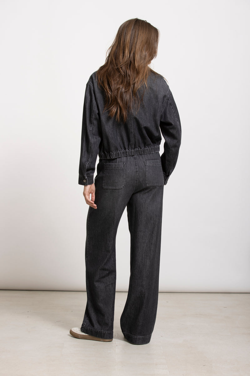 WOLSON vest donkergrijs