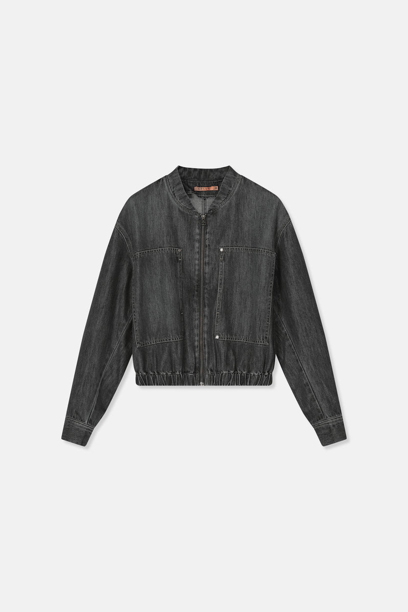 WOLSON vest donkergrijs