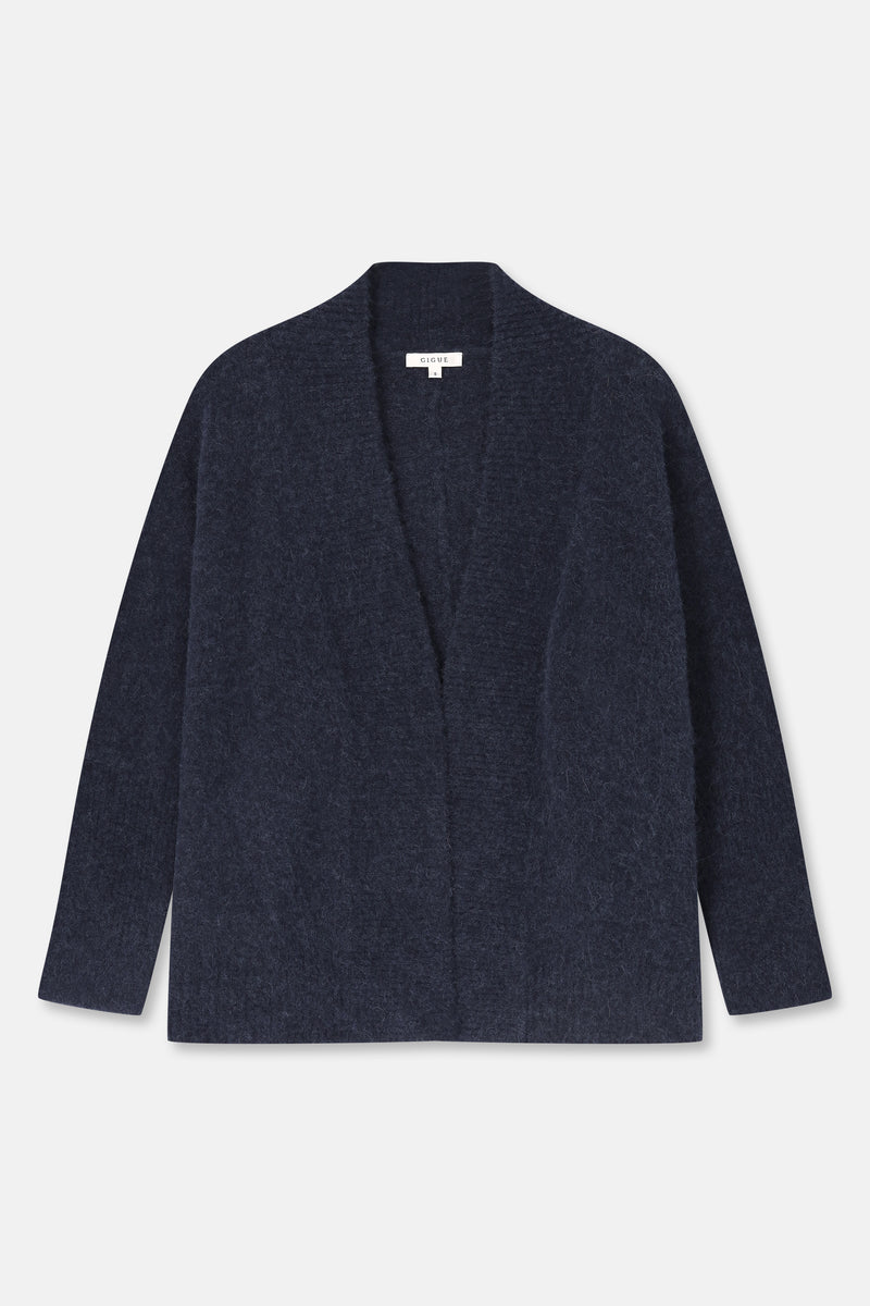 FLORA Cardigan-écharpe ample navy