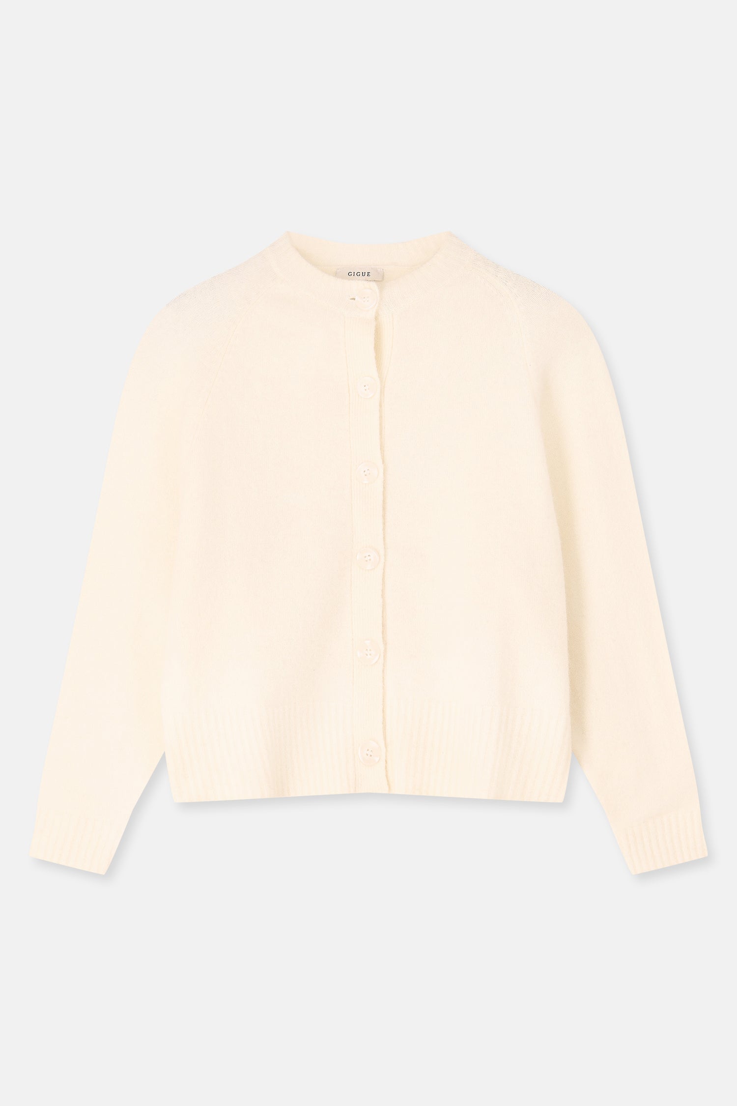 FUGU Gilet cardigan écru
