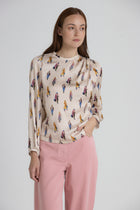 HALIA mastic top met print
