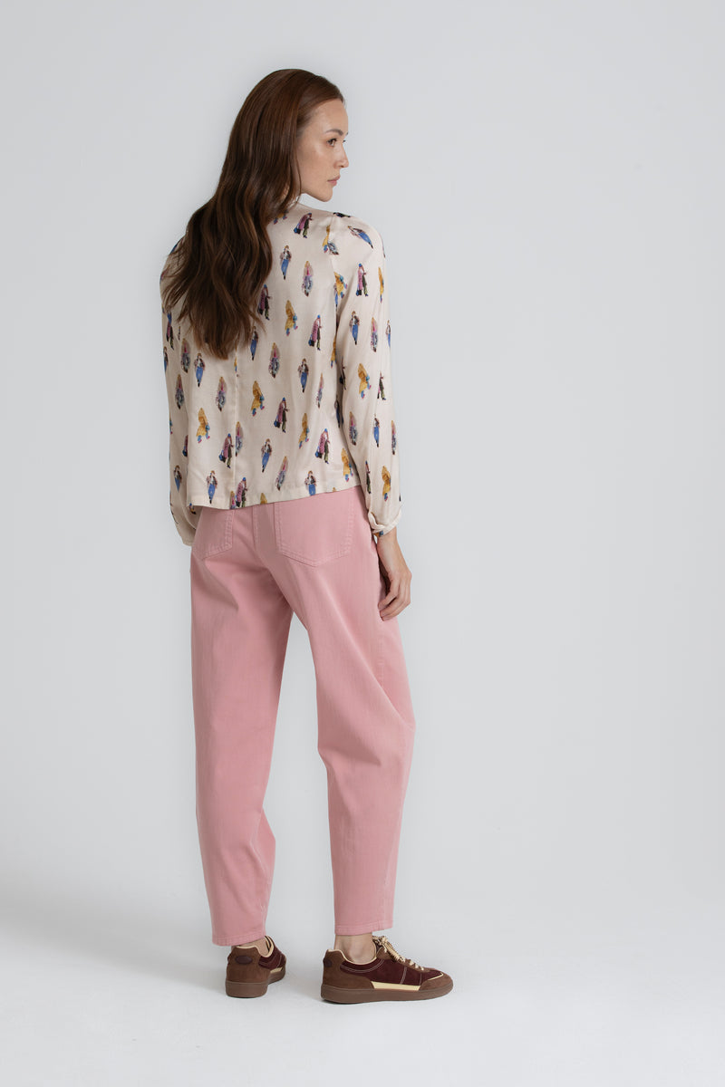HALIA mastic top met print