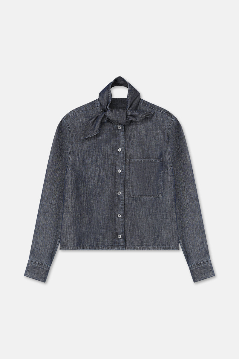 HALIFAX denim blouse
