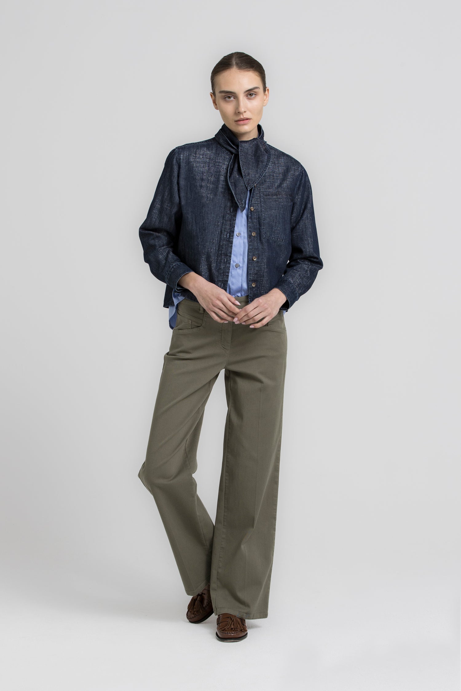 HALIFAX denim blouse