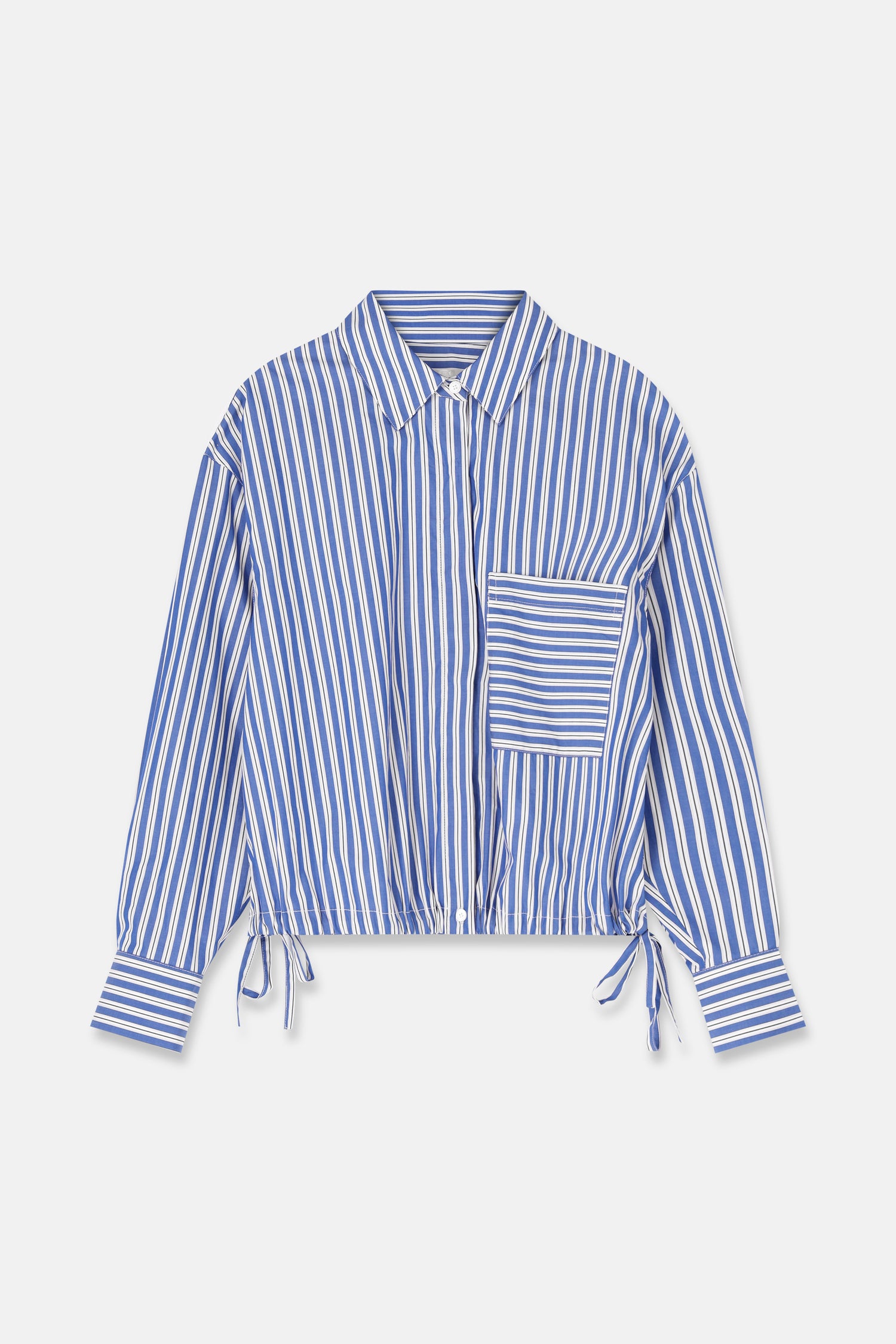 HEBA blouse met blauwe strepen