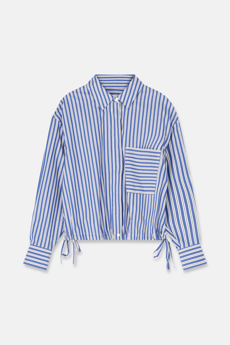 HEBA blouse met blauwe strepen