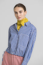HEBA blouse met blauwe strepen